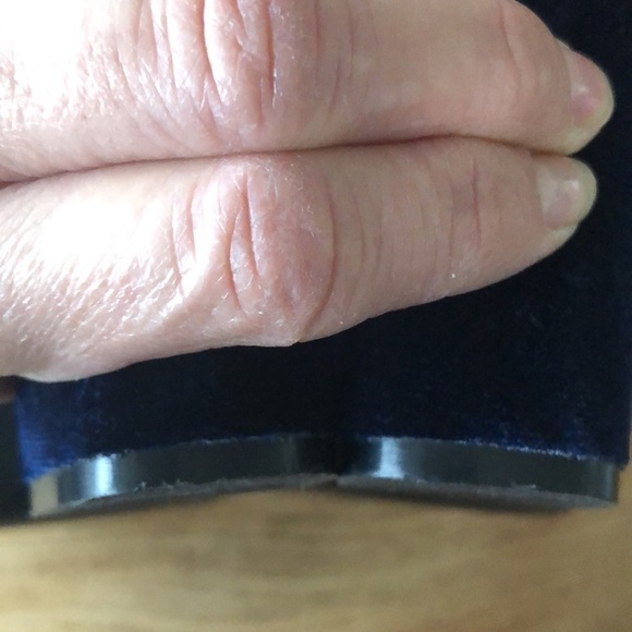 Steve Madden “Edit” Blue Velvet 4” Heeled Ankle Booties Size 10 Edgy Shoes Boots - Picture 14 of 16